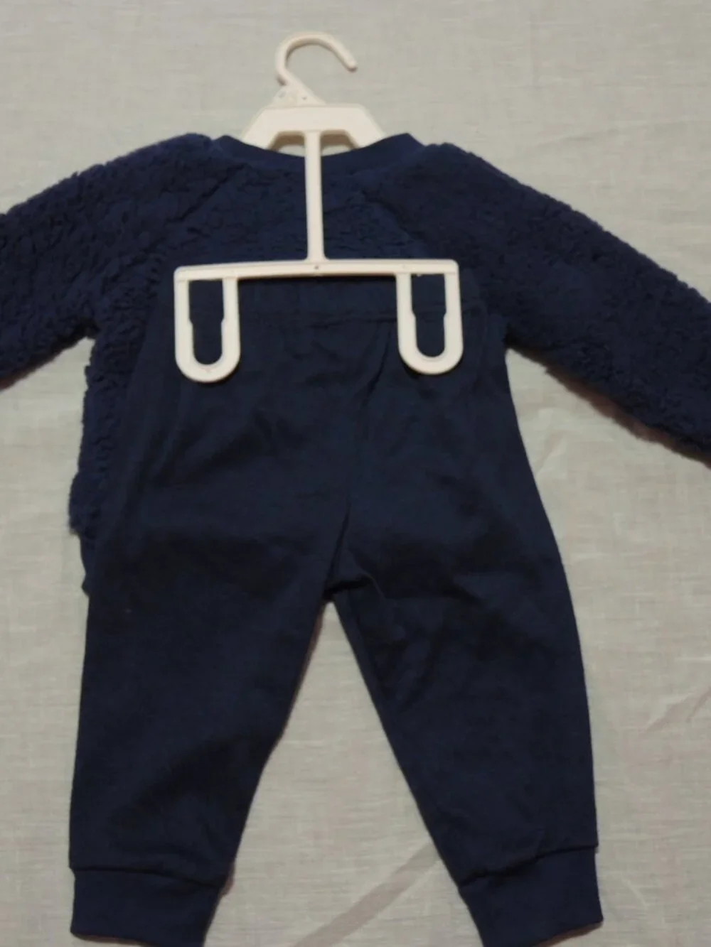 NWT Baby 3 Pc Fleece Sweat Outfit w/ Hat Dark Navy Blue Size 12 Months Chick Pea
